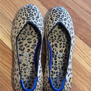 Rothy's Women's Leopard Print Flats - Beige and Black